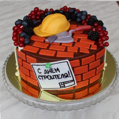 Торт подарок строителю купить - пермь.сладкоежкин.рф